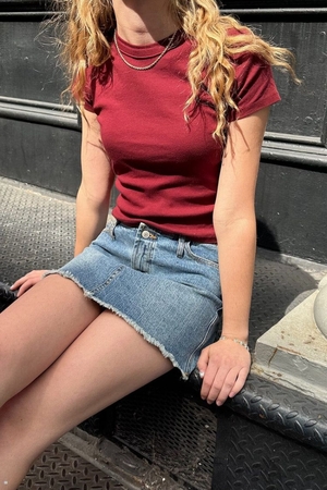Hauts Brandy Melville Hailie Basic Bordeaux | ORP-03453357